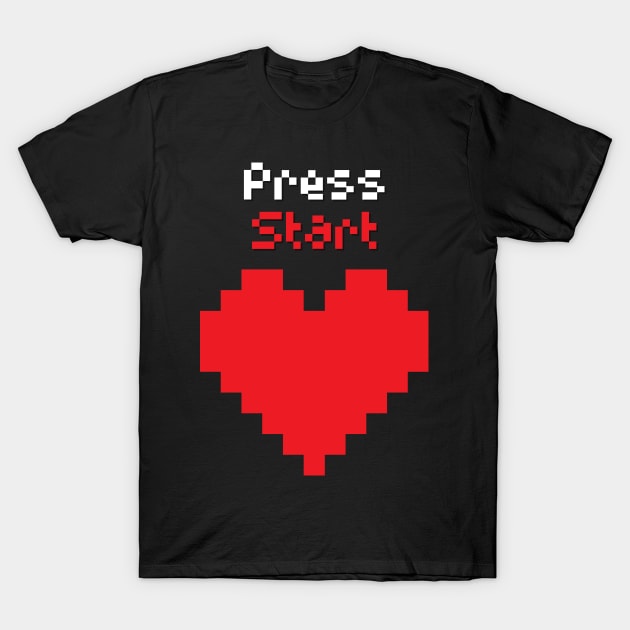 Press Start Love T-Shirt by TopProjects